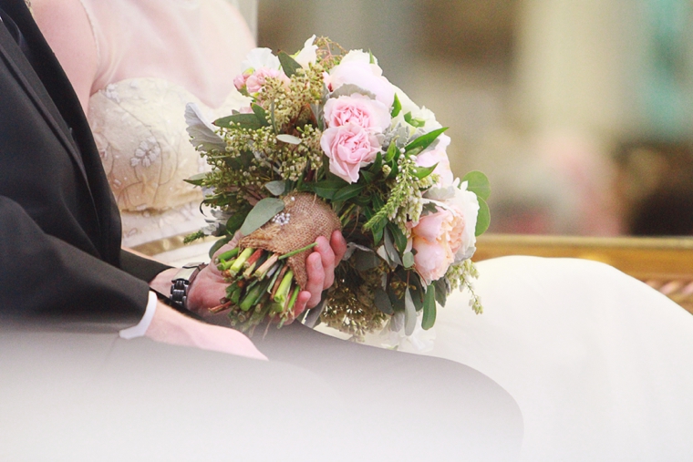 Nature Inspired Pink, Peach, & Green Florida Wedding via TheELD.com