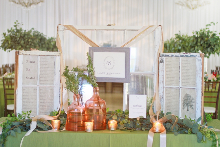 Nature Inspired Pink, Peach, & Green Florida Wedding via TheELD.com