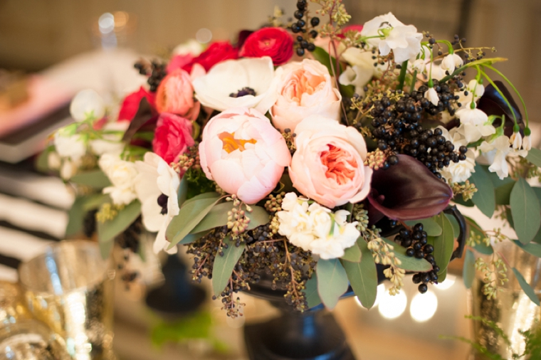 Modern Pink and Black Wedding Ideas via TheELD.com