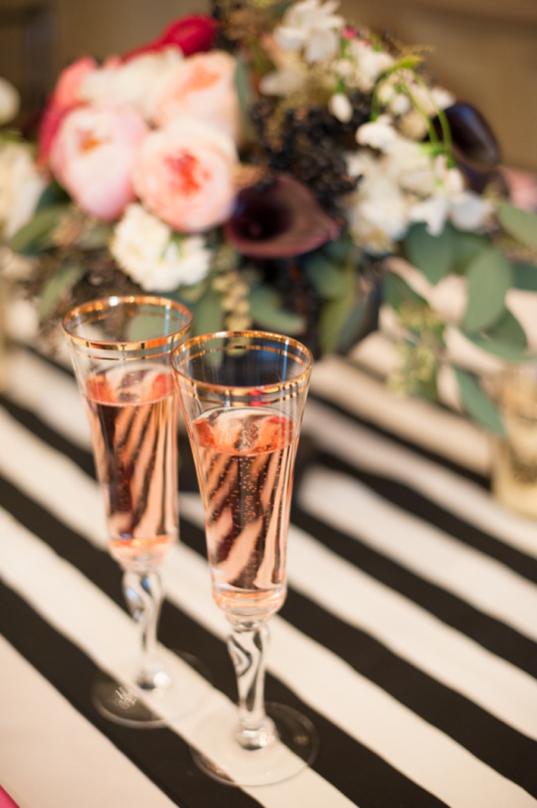 Modern Pink and Black Wedding Ideas via TheELD.com