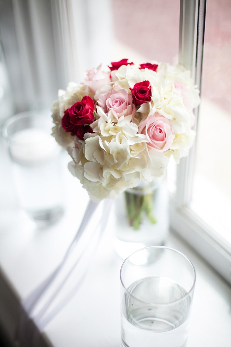 Chic Pink and Gray Wedding via TheELD.com