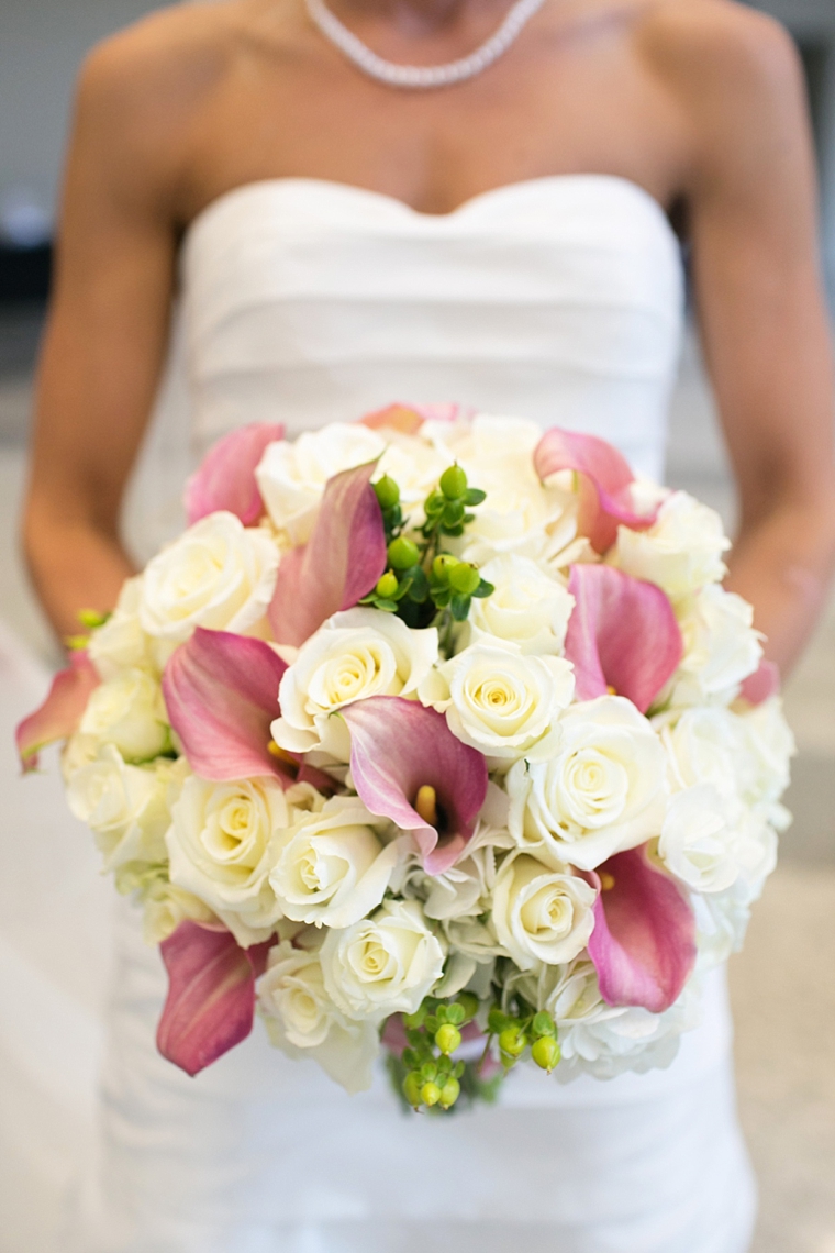 Chic Pink and Gray Wedding via TheELD.com