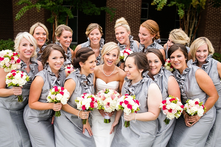 Chic Pink and Gray Wedding via TheELD.com