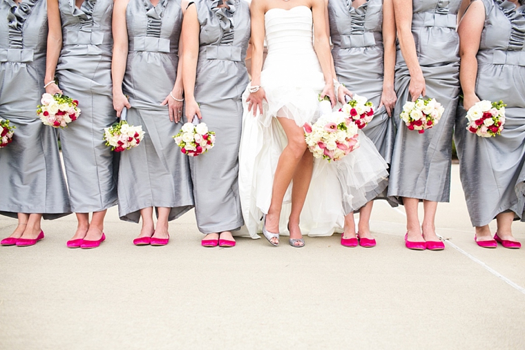 Chic Pink and Gray Wedding via TheELD.com