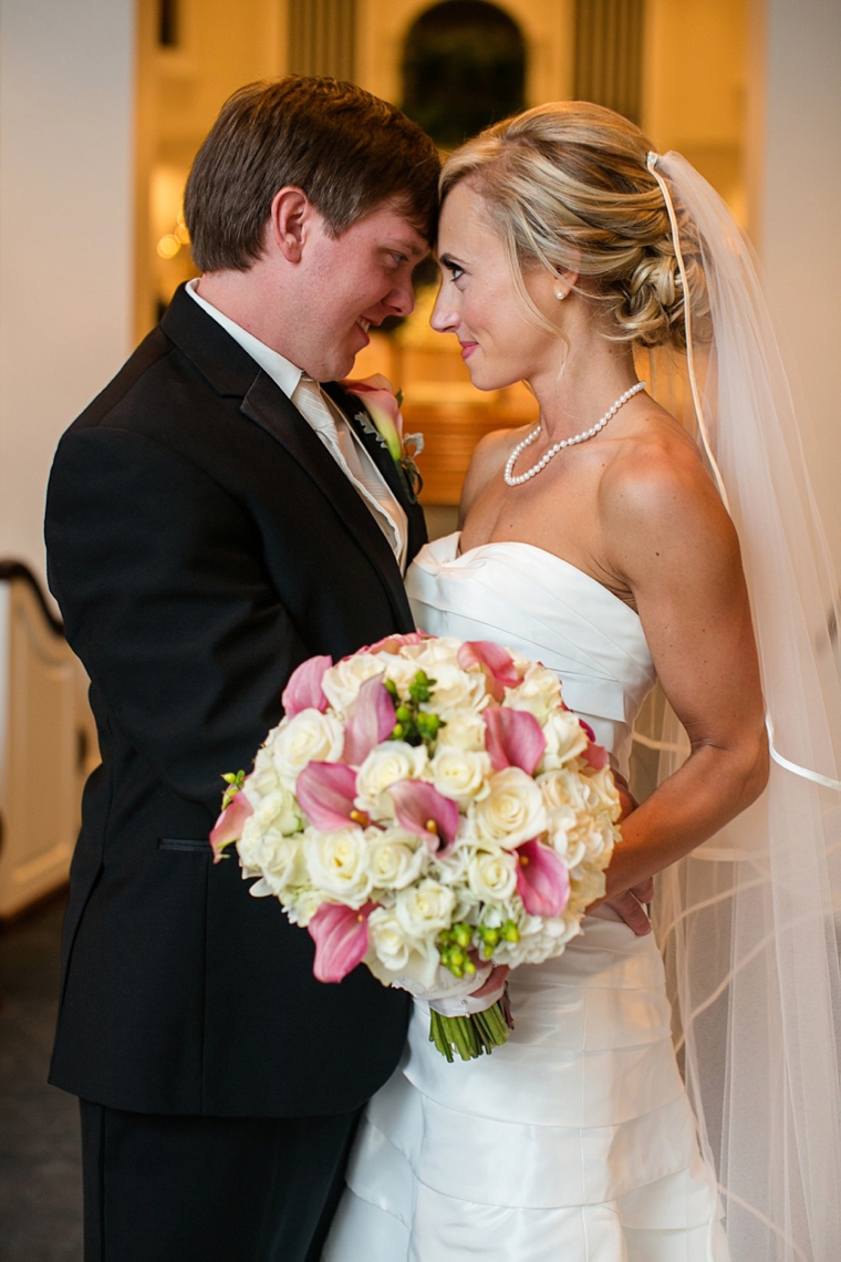 Chic Pink and Gray Wedding via TheELD.com