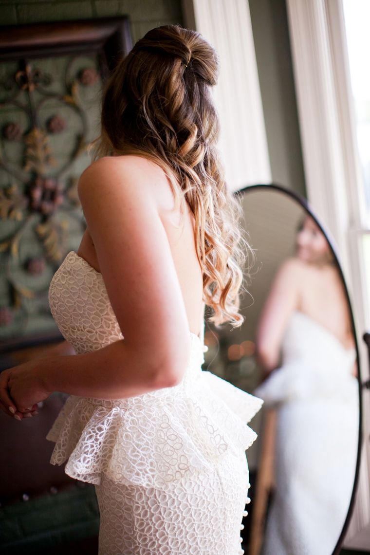 A Rustic Green & White Southern Wedding via TheELD.com