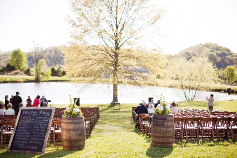 A Rustic Green & White Southern Wedding via TheELD.com