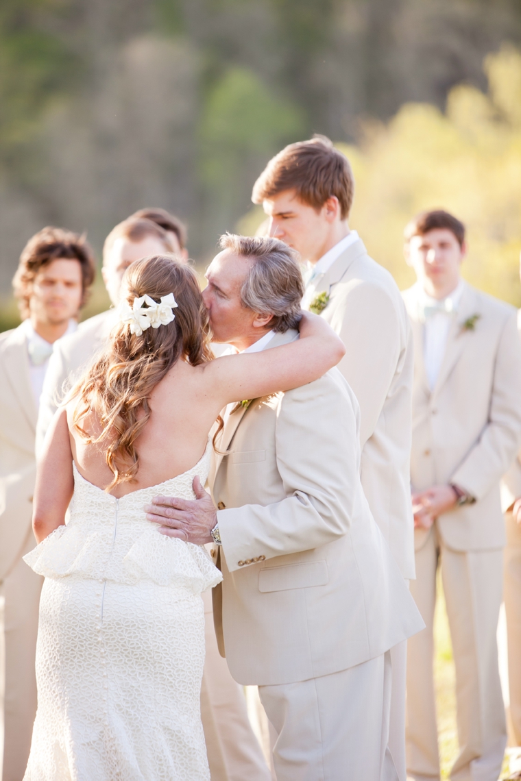 A Rustic Green & White Southern Wedding via TheELD.com