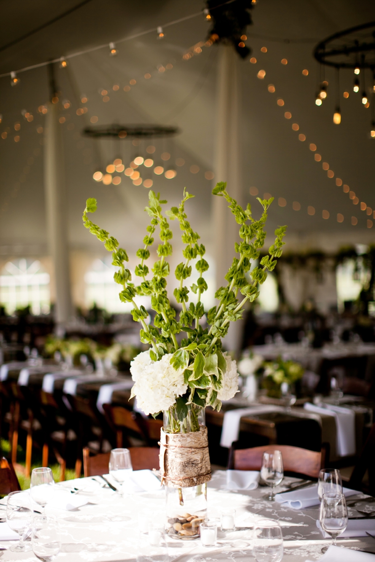 A Rustic Green & White Southern Wedding via TheELD.com