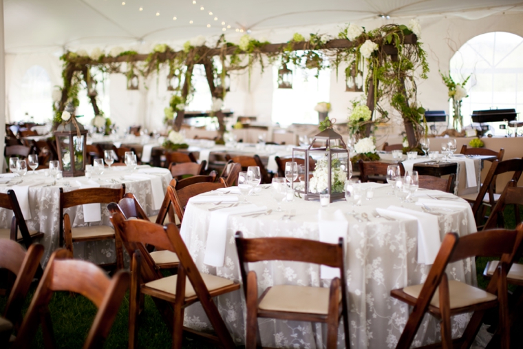 A Rustic Green & White Southern Wedding via TheELD.com