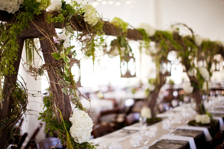 A Rustic Green & White Southern Wedding via TheELD.com