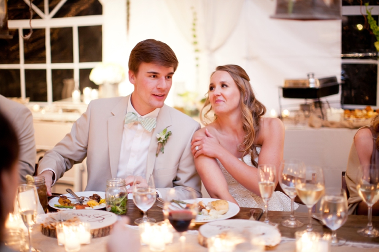 A Rustic Green & White Southern Wedding via TheELD.com