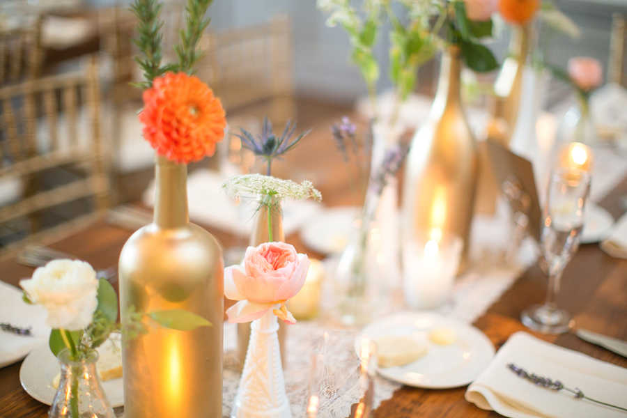 Lavender and Gold French Inspired Wedding via TheELD.com