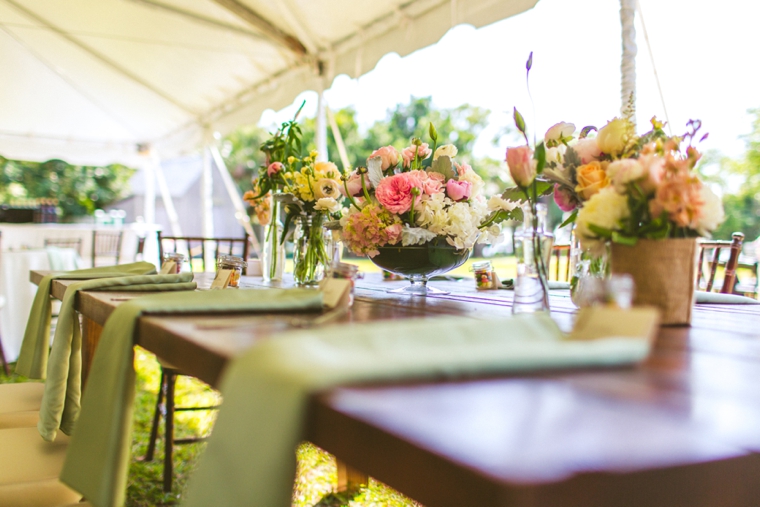 A Romantic & Vintage Garden Wedding via TheELD.com