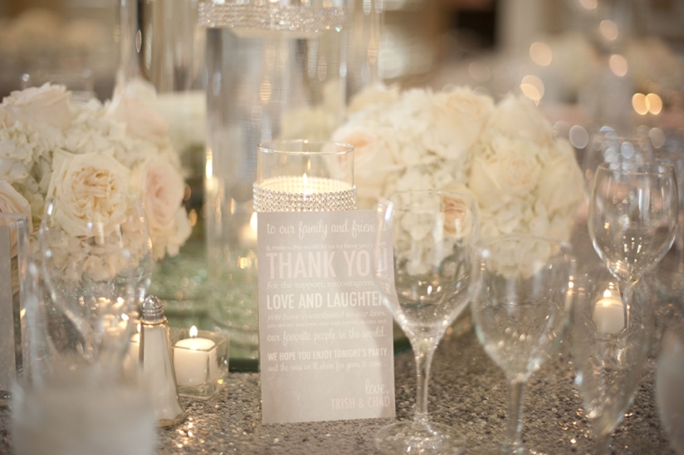 A Glamorous Silver & Blush Beach Wedding via TheELD.com