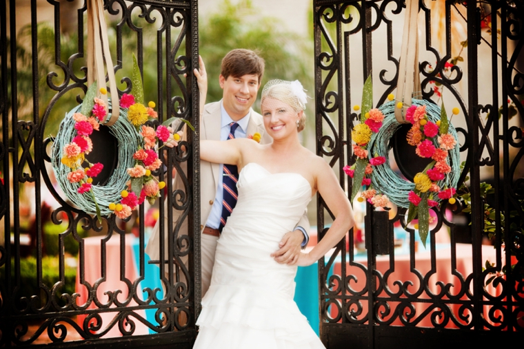 A Colorful New Orleans Garden Wedding via TheELD.com