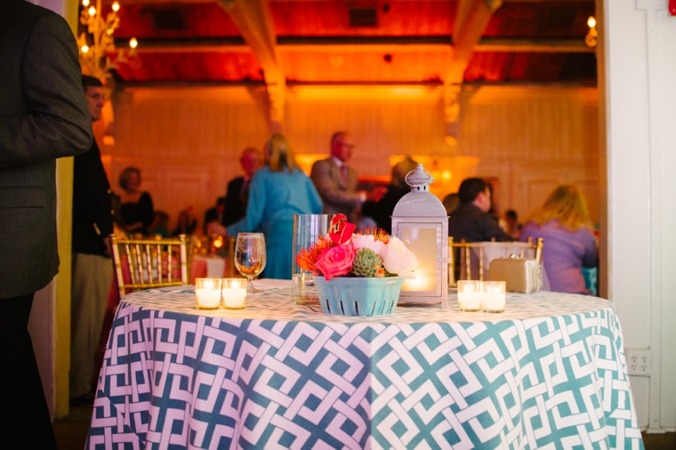 Eclectic Aqua and Coral Beach Wedding  via TheELD.com