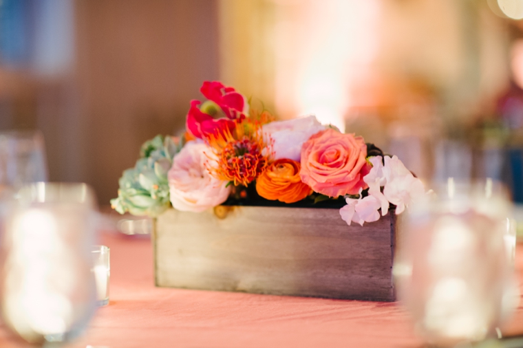 Eclectic Aqua and Coral Beach Wedding  via TheELD.com