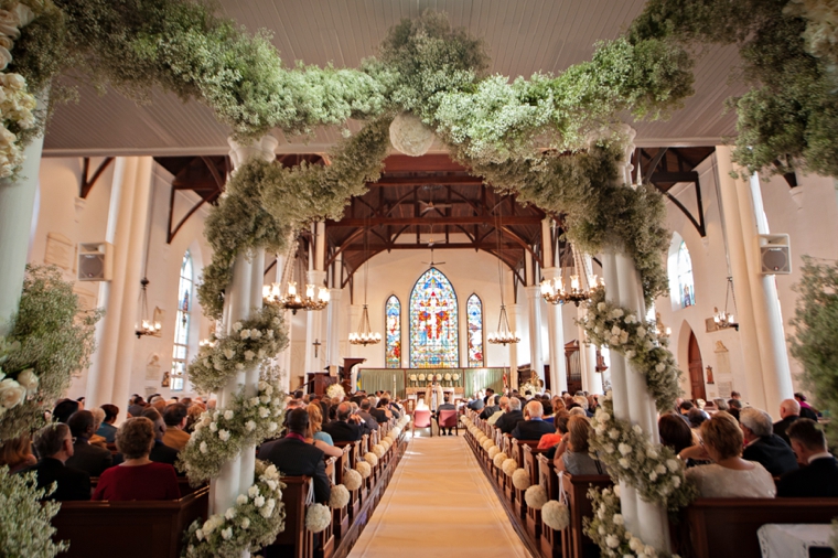 Modern Elegant Purple and White Wedding via TheELD.com