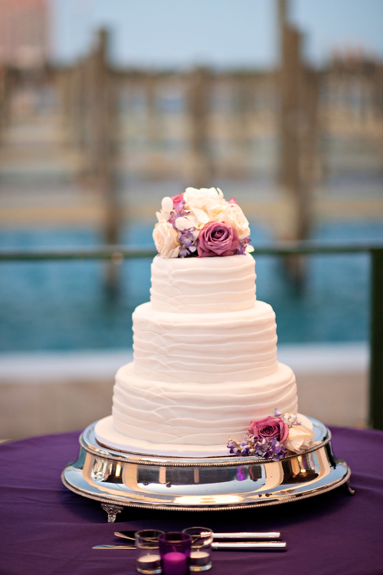 Modern Elegant Purple and White Wedding via TheELD.com