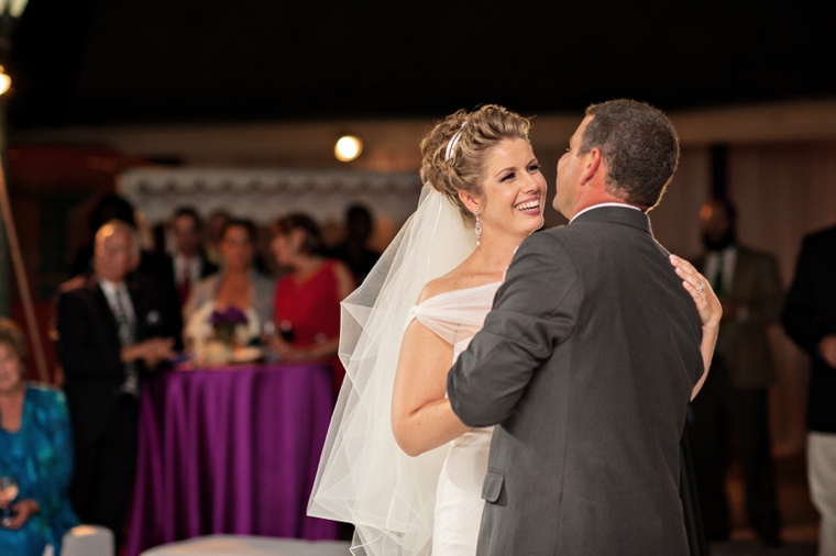 Modern Elegant Purple and White Wedding via TheELD.com