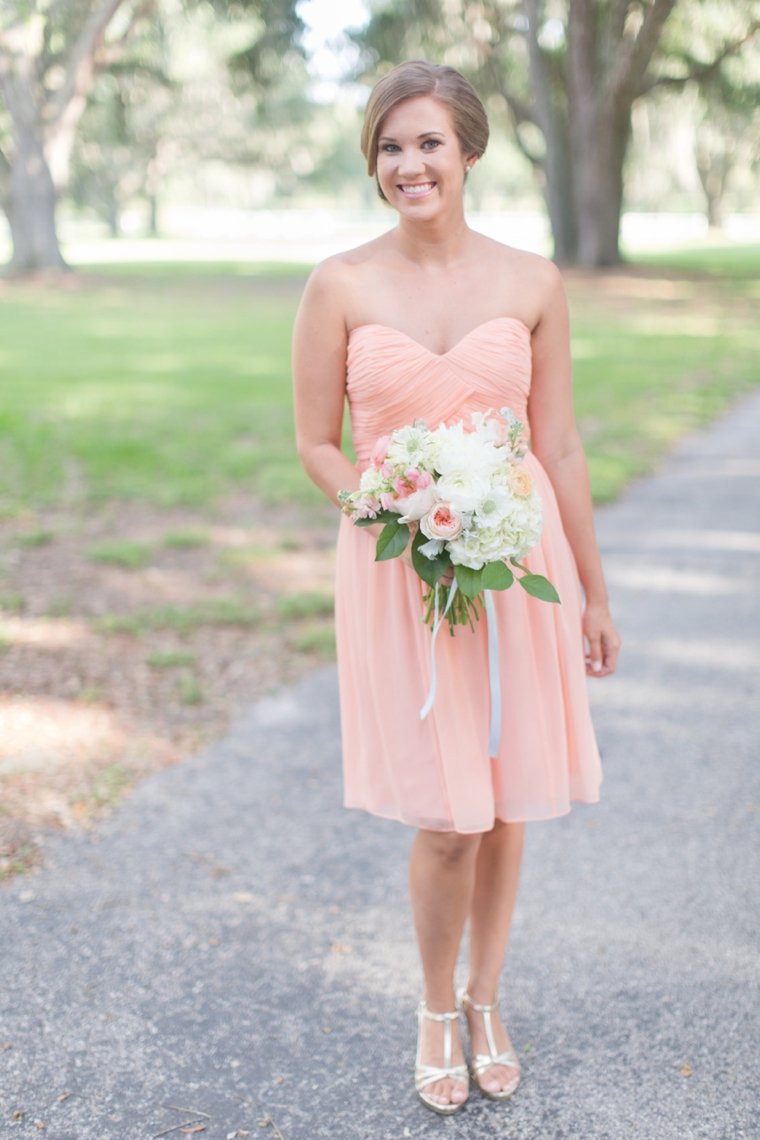 Peach Inspired Southern Wedding Ideas via TheELD.com