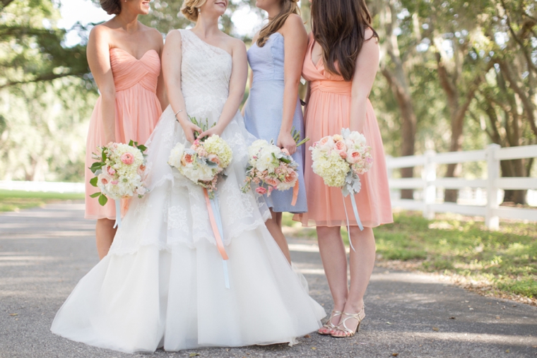 Peach Inspired Southern Wedding Ideas via TheELD.com