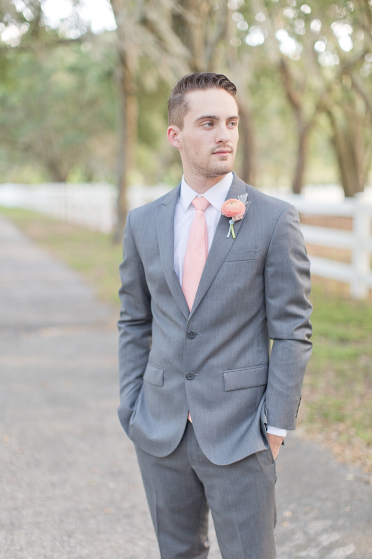 Peach Inspired Southern Wedding Ideas via TheELD.com