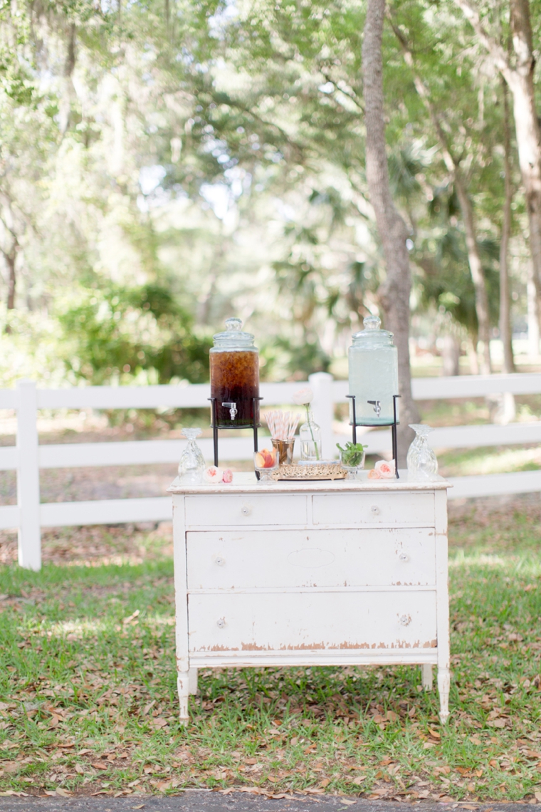 Peach Inspired Southern Wedding Ideas via TheELD.com