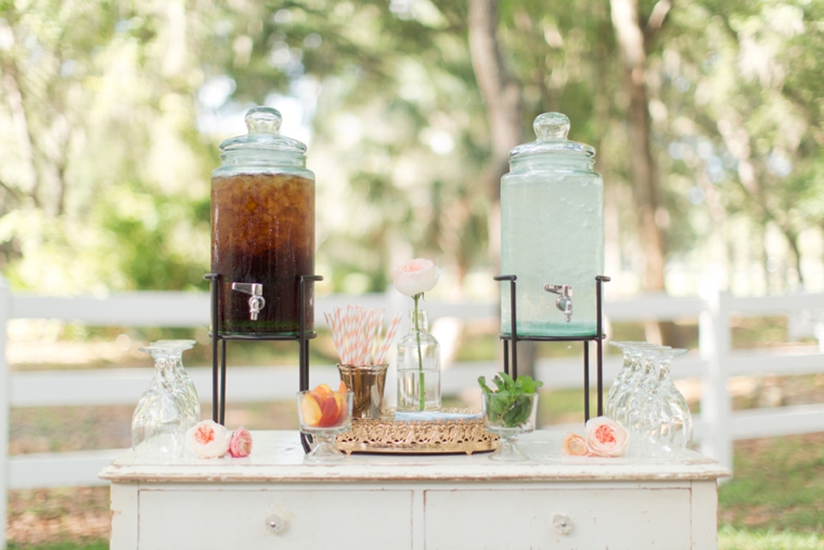 Peach Inspired Southern Wedding Ideas via TheELD.com