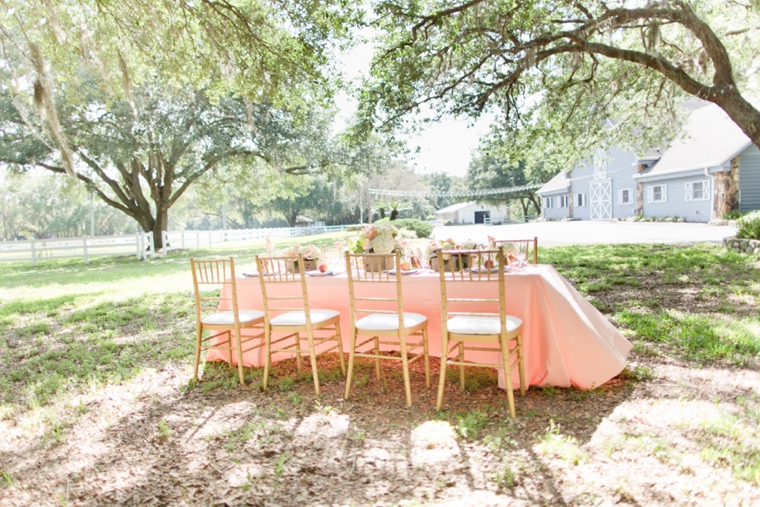 Peach Inspired Southern Wedding Ideas via TheELD.com