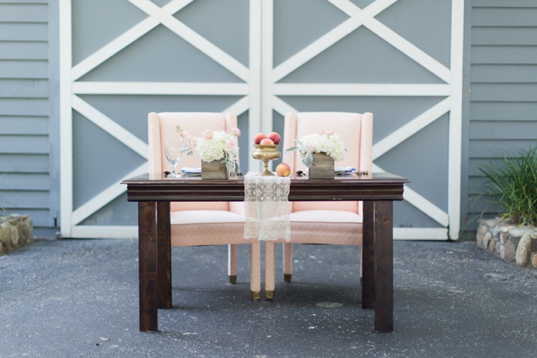 Peach Inspired Southern Wedding Ideas via TheELD.com