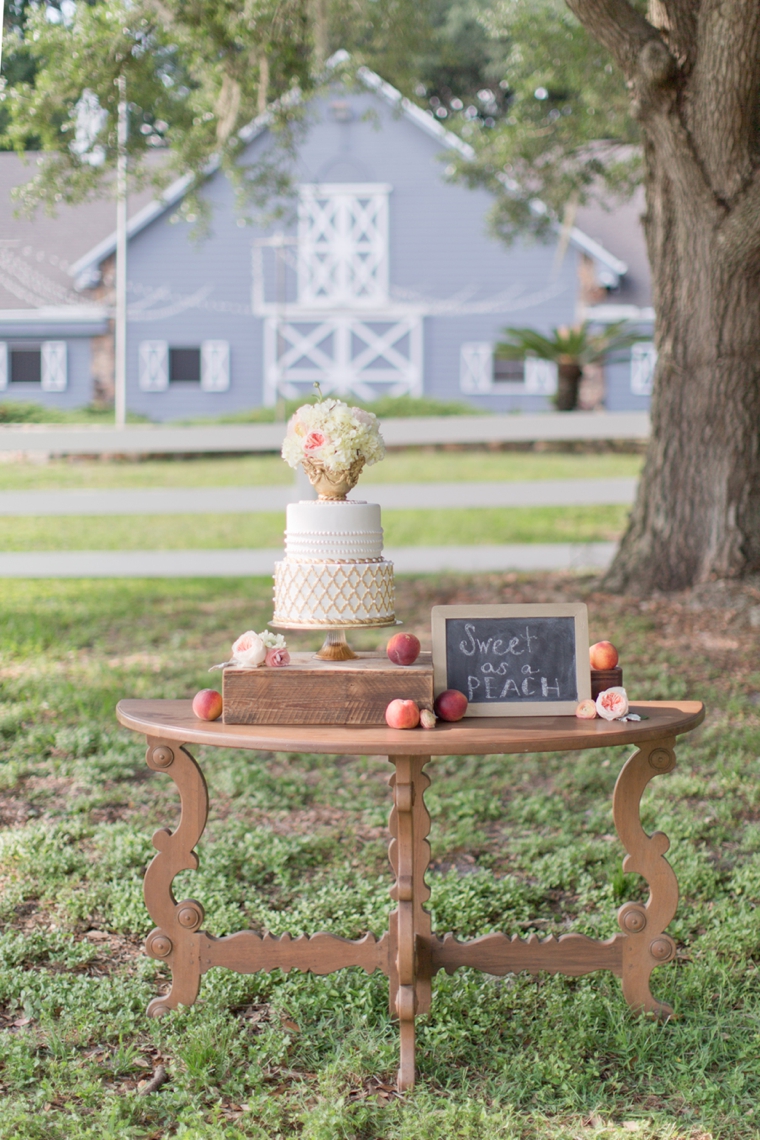 Peach Inspired Southern Wedding Ideas via TheELD.com