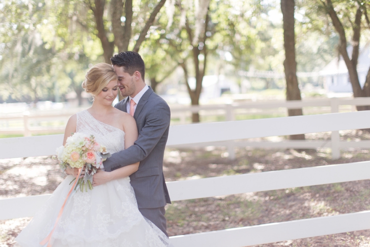 Peach Inspired Southern Wedding Ideas via TheELD.com