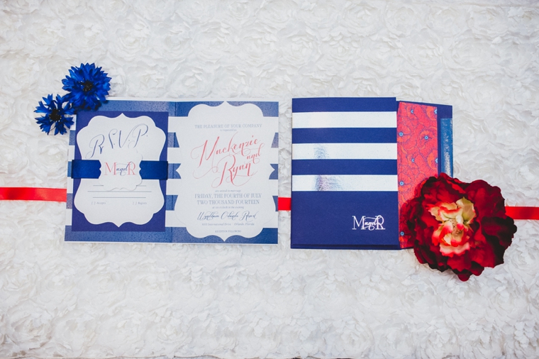 Eclectic Red, White, and Blue Wedding Ideas via TheELD.com