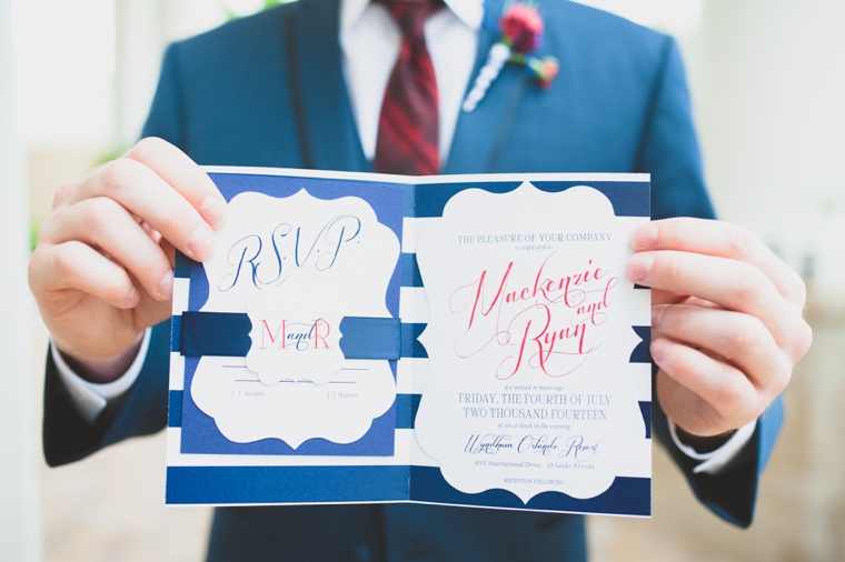 Eclectic Red, White, and Blue Wedding Ideas via TheELD.com