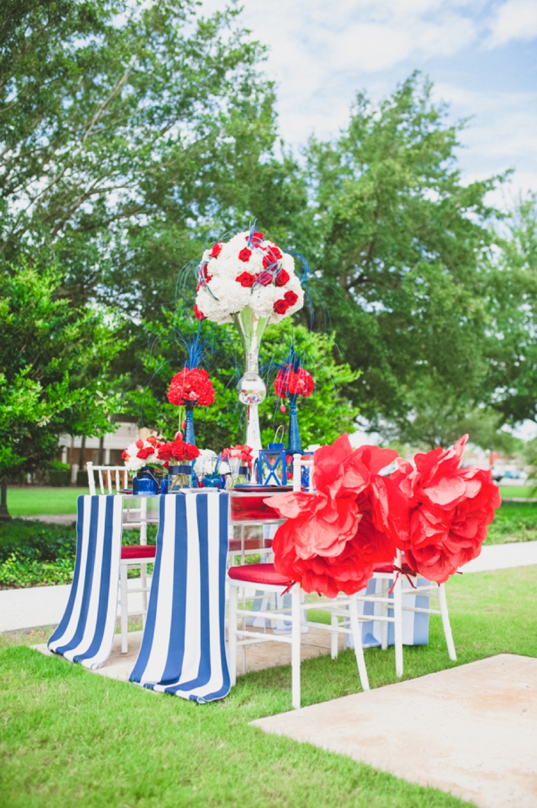 Eclectic Red, White, and Blue Wedding Ideas via TheELD.com