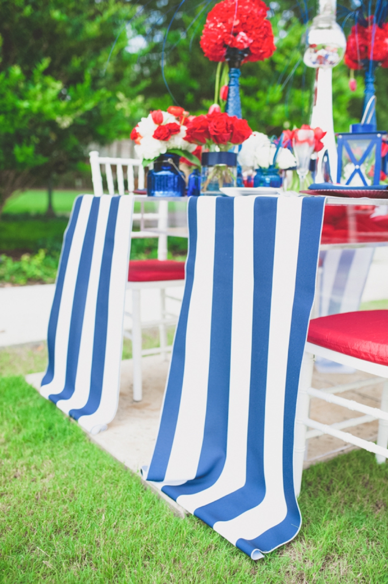 Eclectic Red, White, and Blue Wedding Ideas via TheELD.com