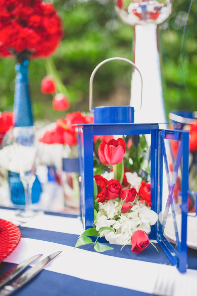 Eclectic Red, White, and Blue Wedding Ideas via TheELD.com