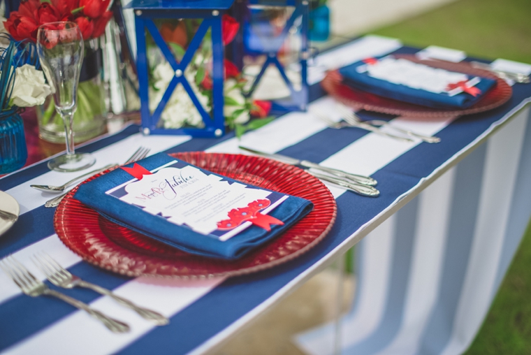 Eclectic Red, White, and Blue Wedding Ideas via TheELD.com