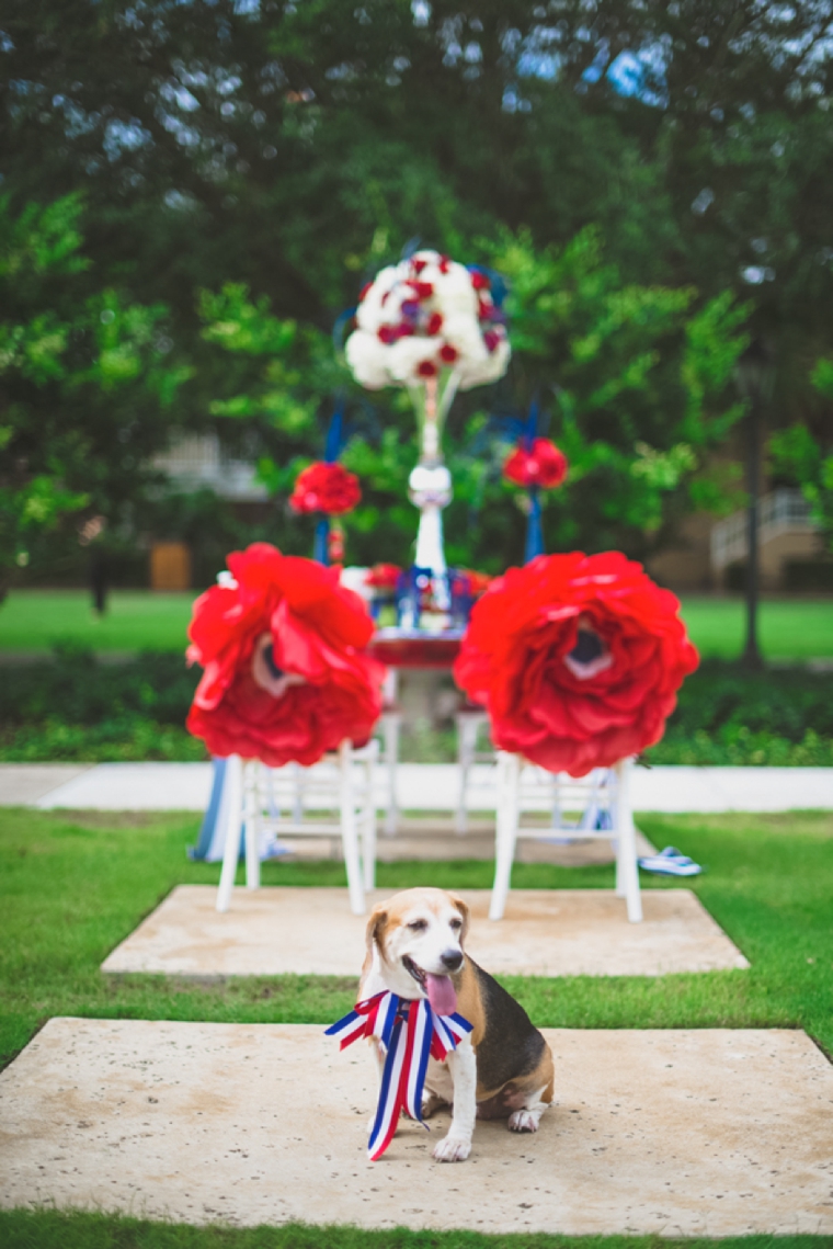 Eclectic Red, White, and Blue Wedding Ideas via TheELD.com