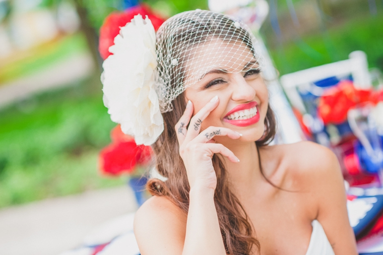 Eclectic Red, White, and Blue Wedding Ideas via TheELD.com