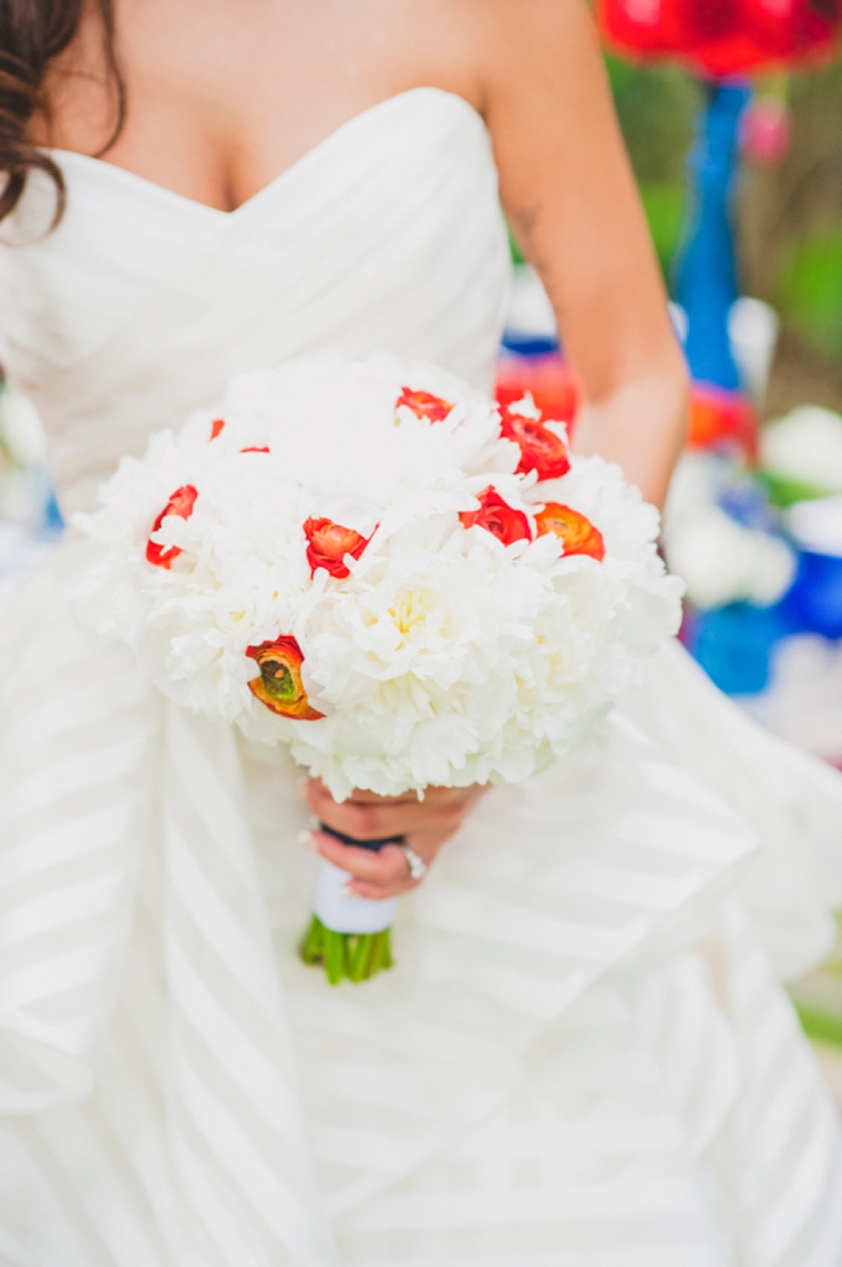 Eclectic Red, White, and Blue Wedding Ideas via TheELD.com