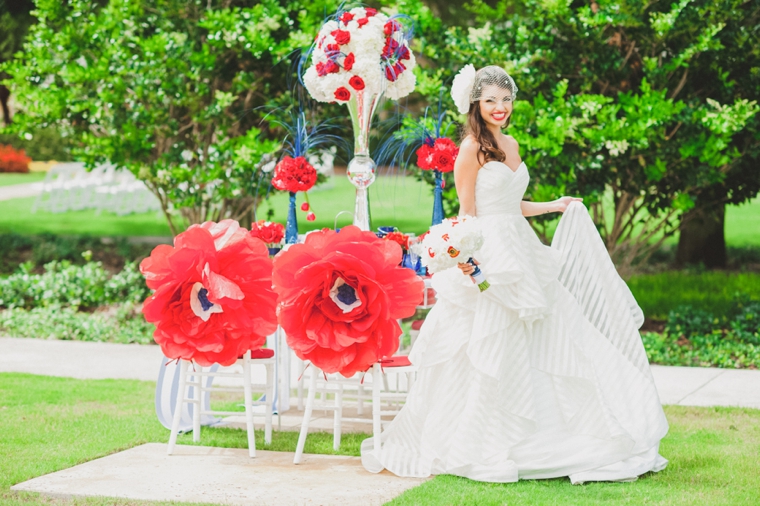 Eclectic Red, White, and Blue Wedding Ideas via TheELD.com