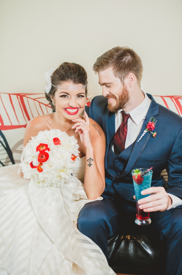 Eclectic Red, White, and Blue Wedding Ideas via TheELD.com