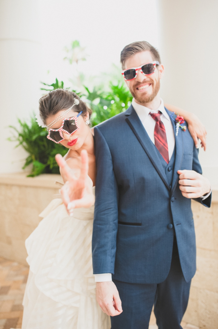 Eclectic Red, White, and Blue Wedding Ideas via TheELD.com