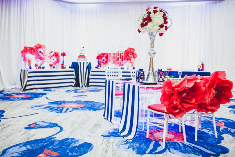 Eclectic Red, White, and Blue Wedding Ideas via TheELD.com