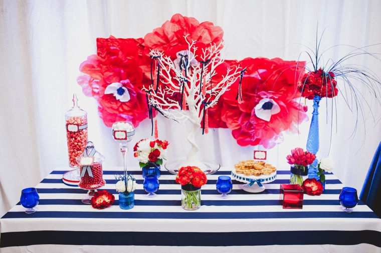 Eclectic Red, White, and Blue Wedding Ideas via TheELD.com