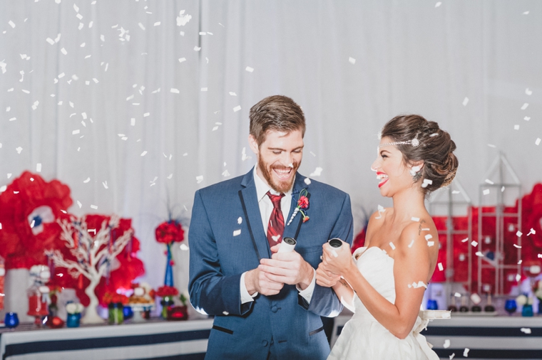 Eclectic Red, White, and Blue Wedding Ideas via TheELD.com