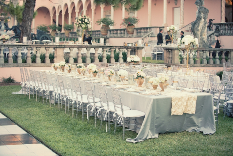Romantic Champagne and Blush Wedding via TheELD.com